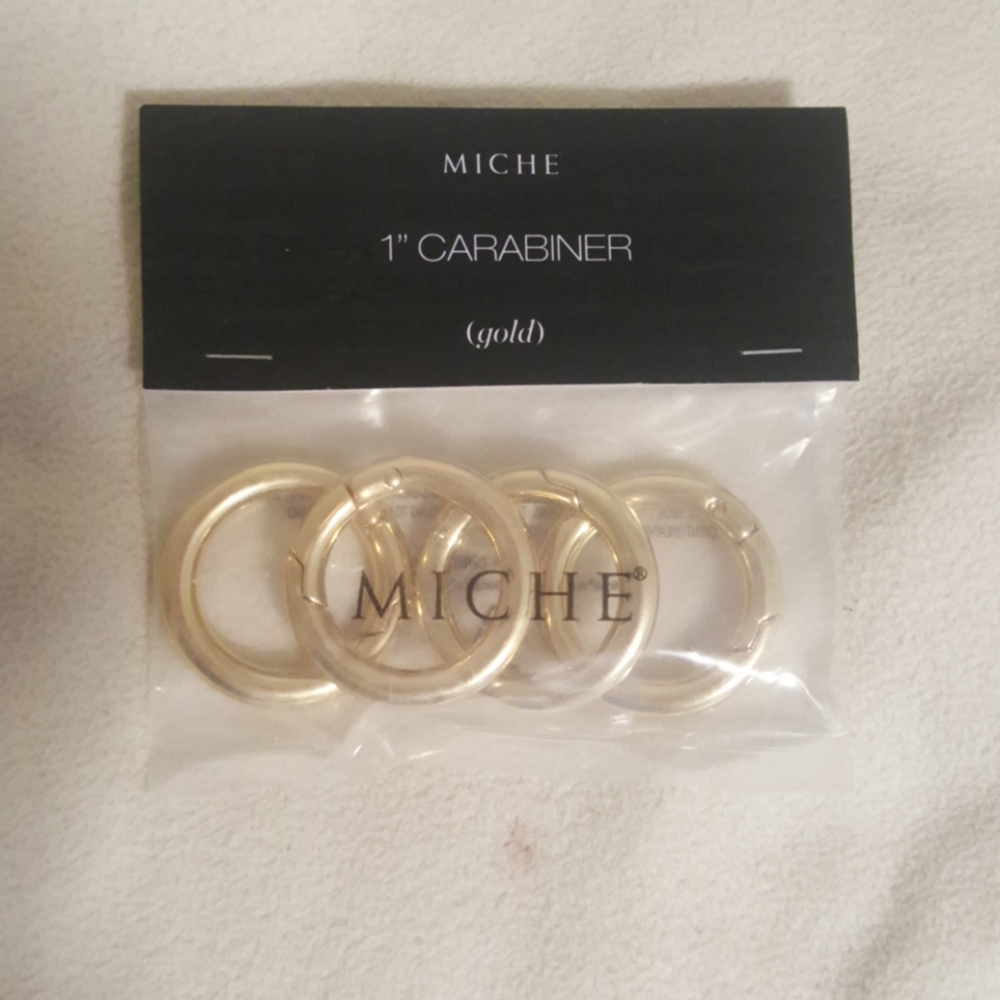 Miche gold 1" carabineers set of 4